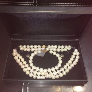 REAL Cultured Pearl AAA 14K YG Closure NL&BLT Set