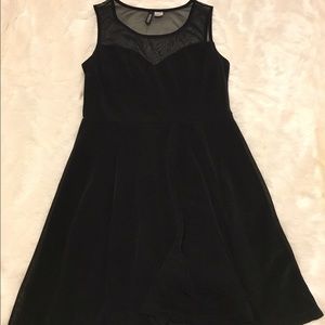 Mesh Top Flare Dress!