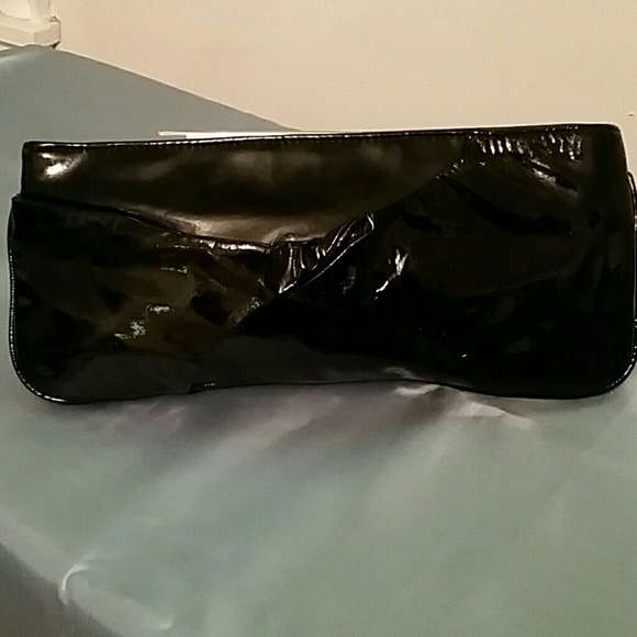 Lorelei (Chloe) Black Patent Leather Clutch