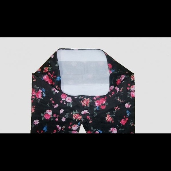 🚛Flower black leggings - Picture 2 of 2