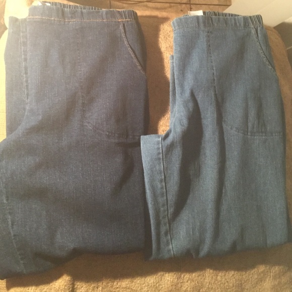 TWO FOR ONE PRICE👀👀👀pull on flat front jeans