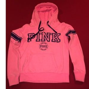 Victoria's Secret pink and blue hoodie