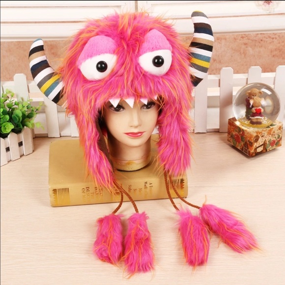 Fuzzy monster hats - Picture 3 of 3