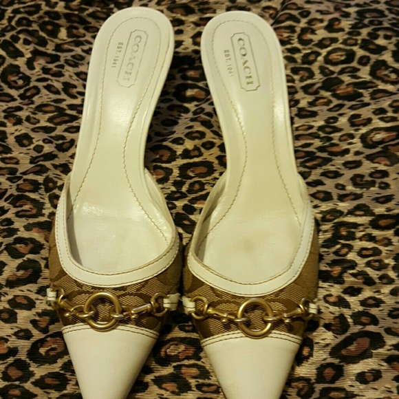 Coach Kitten Heel Mule