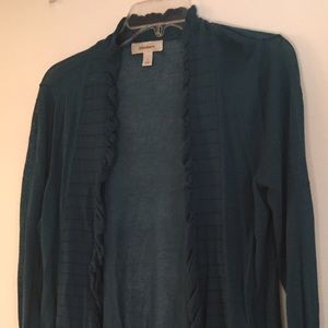 Dressbarn dark teal cardigan - L
