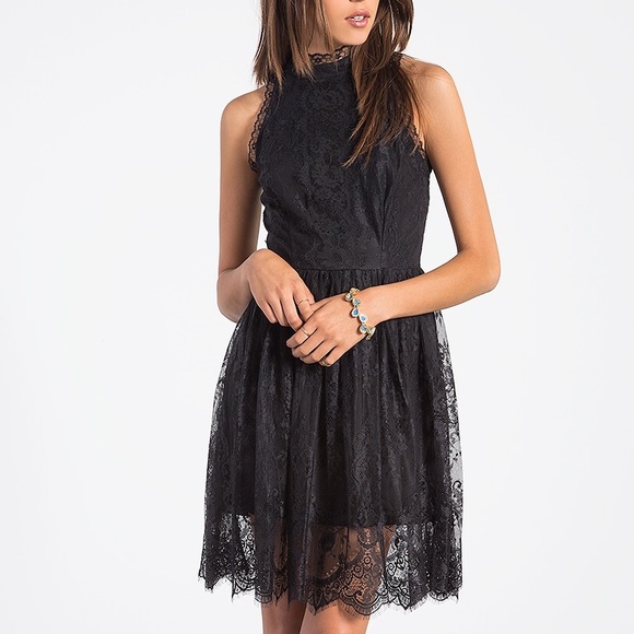 Black Lace Dress - Picture 4 of 12