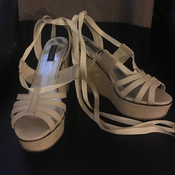 White House Black Market wedges size 8