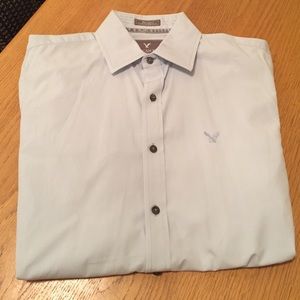 American Eagle Vintage Fit M Dress Shirt - Blue