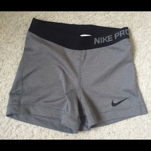 NEW Gray Nike Pro Compression Shorts size Small