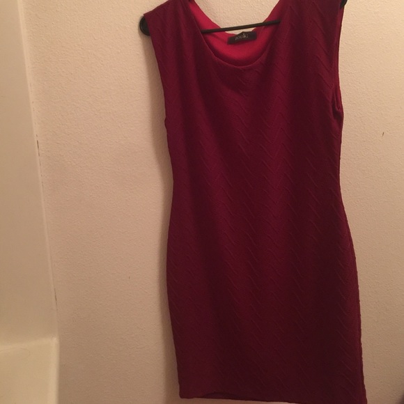 Maroon tight dress