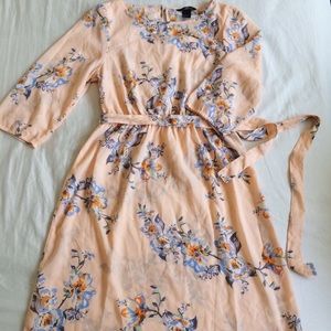 H&M Peach Floral Dress