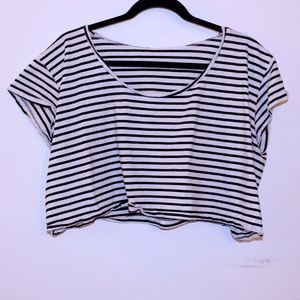 Striped crop top