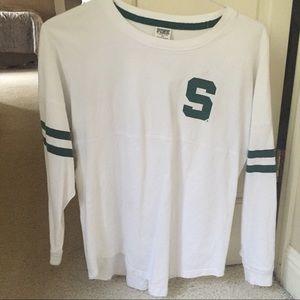 Victoria's Secret Pink Mich State Spirit Jersey