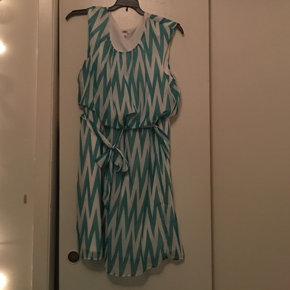 Teal and White Sunday dress