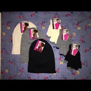 Women's beanies and gloves