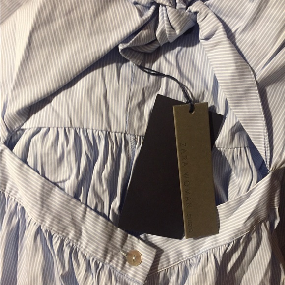 🚫SOLD🚫ZARA STUDIO POPLIN MIDI DRESS - Picture 4 of 4