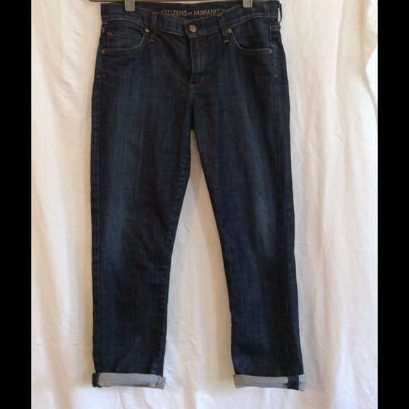 Citizens of Humanity boyfriend jeans dark wash 27