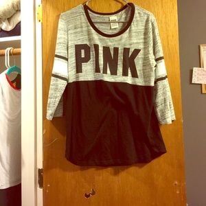 A casual black shirt from pink