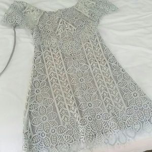 For Love and Lemons Lyla Mini Dress s / silver