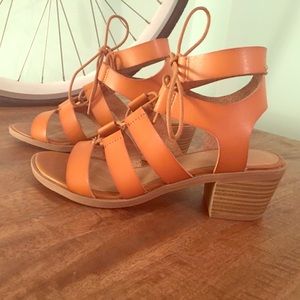 Old Navy Cognac Gladiator Sandals