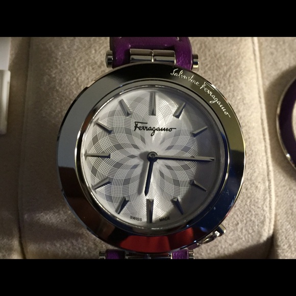 Ferragamo Intreccio Purple Topaz Watch