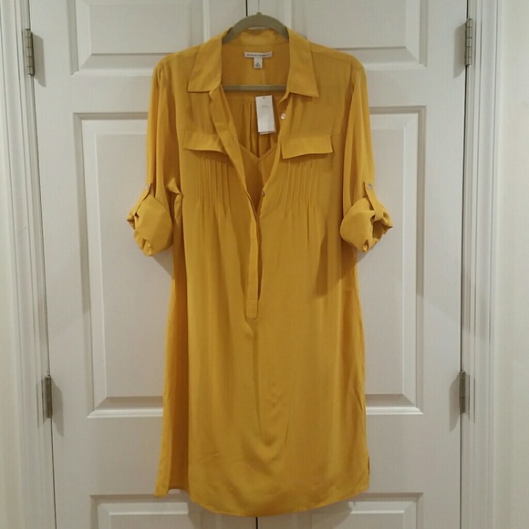 Banana Republic Yellow Shirt dress