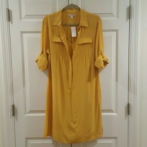 Banana Republic Yellow Shirt dress