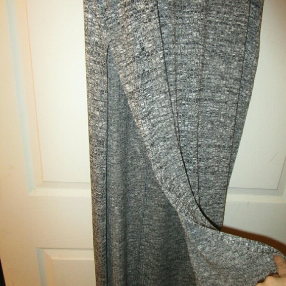 Dress with long slit on side
