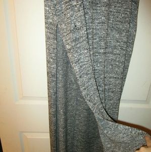 Dress with long slit on side