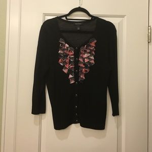 Black cardigan