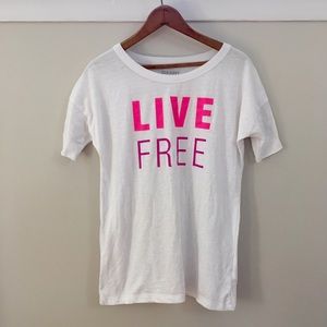 Live free tee