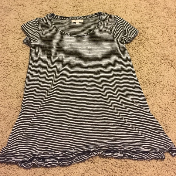 Madewell Black and White striped T-shirt size XXS