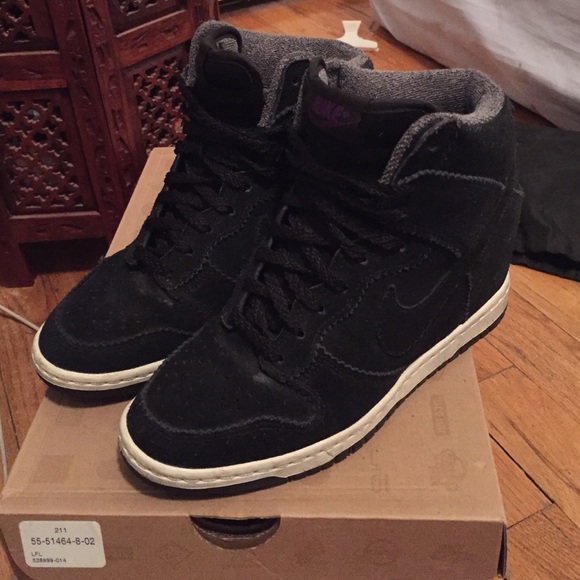 Nike dunk sky hi size: 6.5 women's black