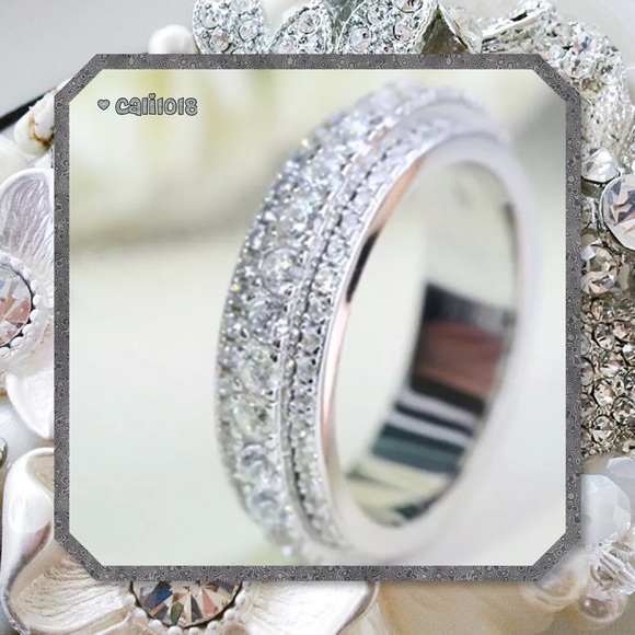 🆕Gorgeous Double Layer Design Eternity Band - Picture 2 of 6