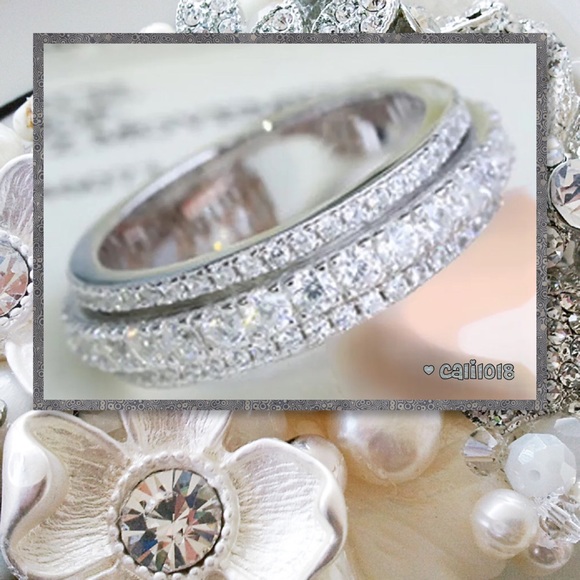 🆕Gorgeous Double Layer Design Eternity Band - Picture 3 of 6