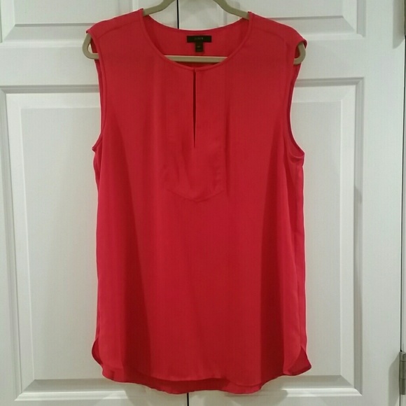 J. Crew Split Neck Top