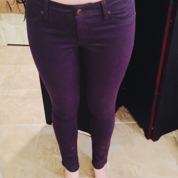 dark purple jeggings