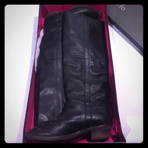 Black riding boots