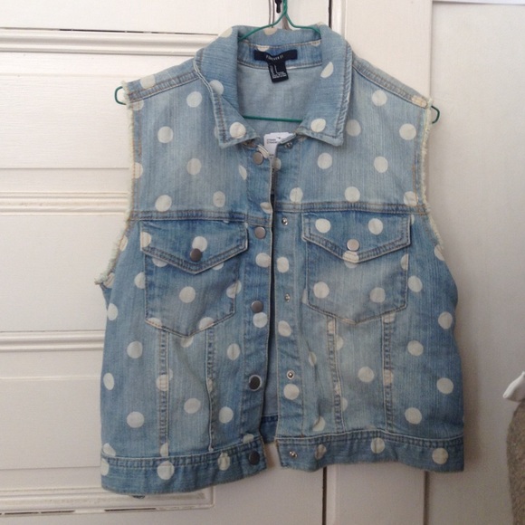 Denim vest size L