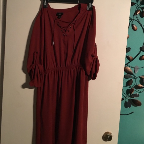 Elbow length dress