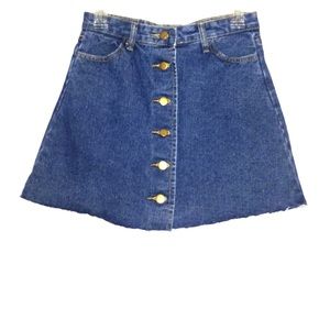 Button Up A-Line Skirt