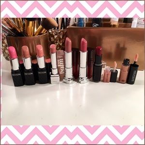 Lot of 9 lipsticks & glosses