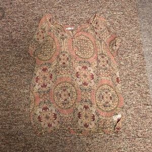 Sheer Paisley Printed Maurices Tee