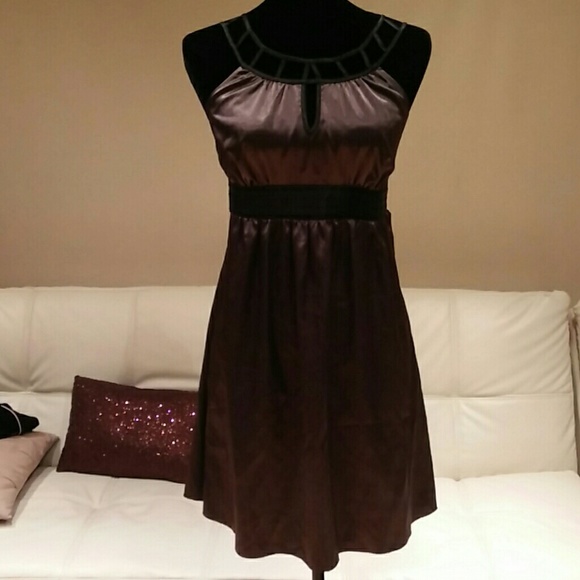 Forever 21 Gray & Black Metallic Dress