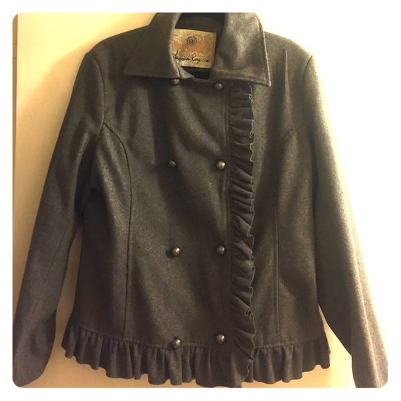 American Rag ruffle jacket.