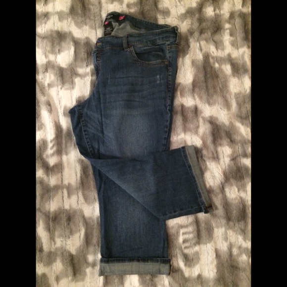 Torrid Distressed Denim Capris
