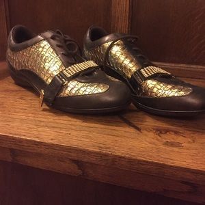 Baby Phat Brown & Gold Shoes Size 10
