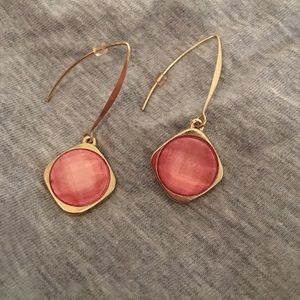 Pink dangle earrings
