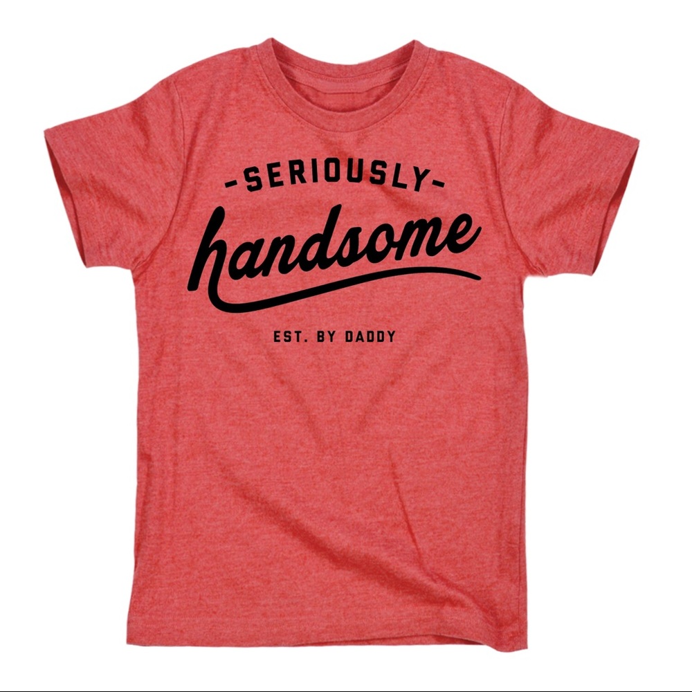 Red seriously handsome tee