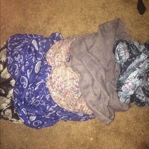 5 scarves !!